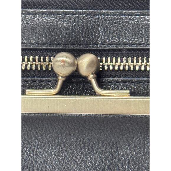 Silpada Zahara Wristlet Genuine Leather Black Animal Print Leopard *flaw 👀 - Picture 3 of 6